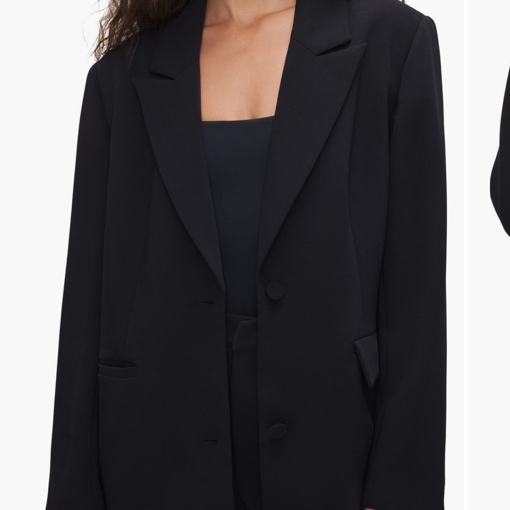 Good American Boyfriend Black Blazer
